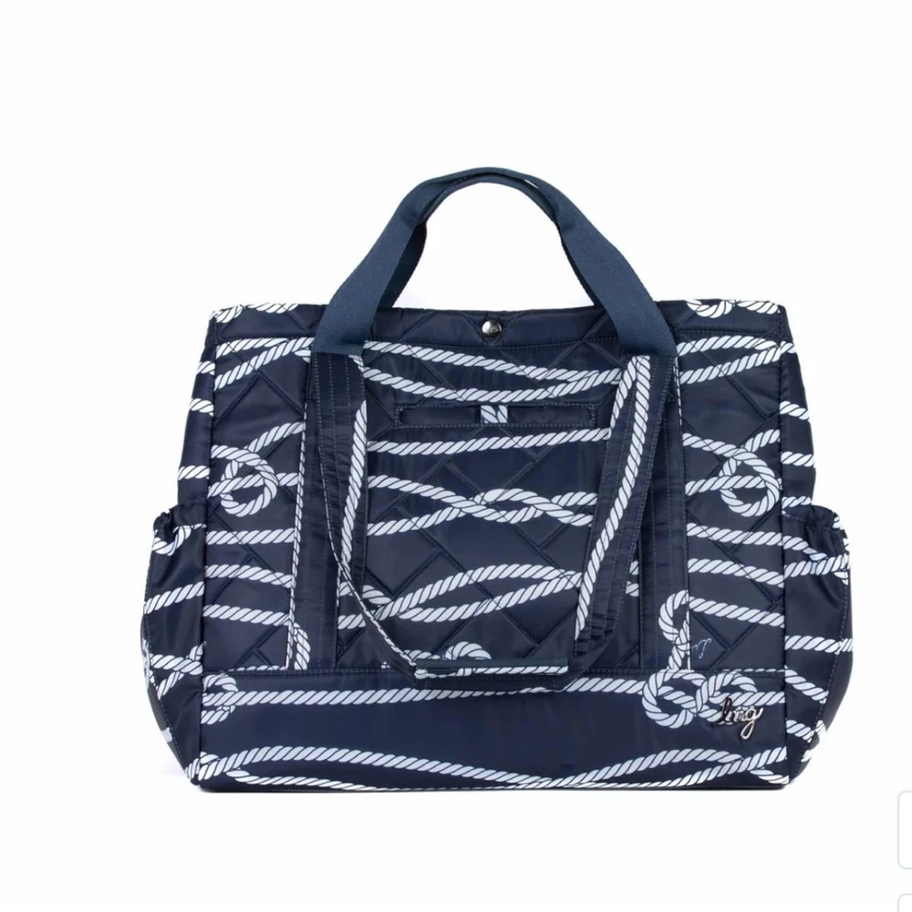 Lug Yacht Carry All Tote Bag in Nautical Navy NMT
